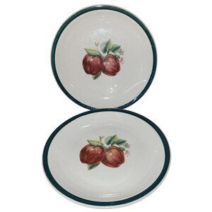 Vintage Set of 2 Casuals By China Pearl 7.5” Salad Bread Plates Apple Blossom